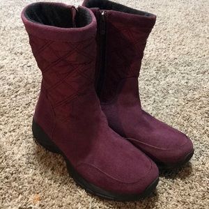 Lands End suede lined boots sz 9